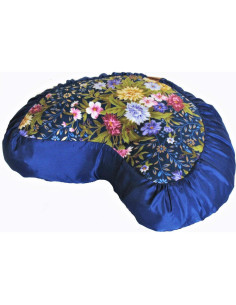 Cojín de Meditación Boon Decor Zafu Seda Japonesa Azul 38cm 2