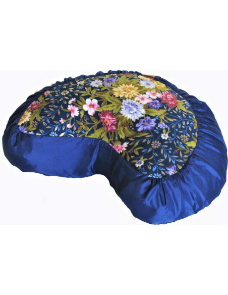 Cojín de Meditación Boon Decor Zafu Seda Japonesa Azul 38cm