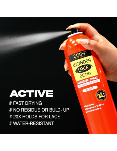 Spray Adhesivo Wonder Lace Bond 80ml - Secado Rápido, Sin Residuo 2