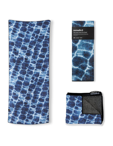 Toalla de Playa Nomadix Original Azul Aqua 183x76 cm Reciclada