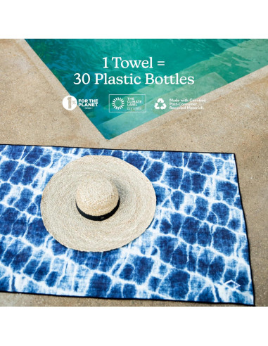 Toalla de Playa Nomadix Original Azul Aqua 183x76 cm Reciclada