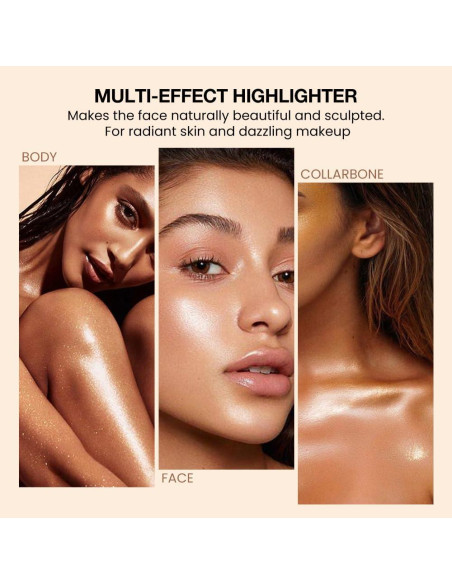 Iluminador en Polvo Brillante DIARIO DE AMY Rosa Perla 6x3.5cm