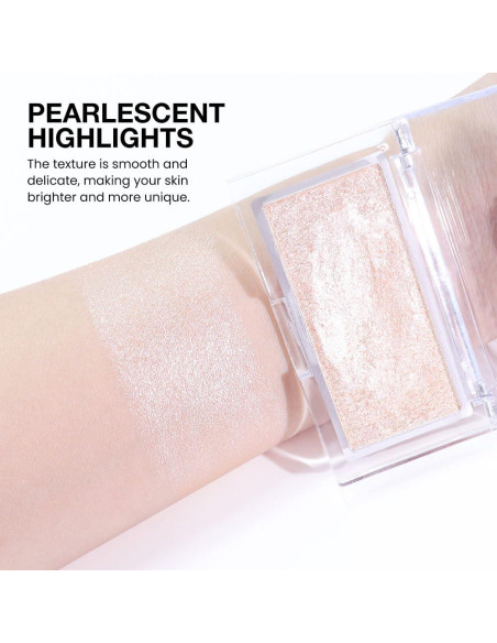 Iluminador en Polvo Brillante DIARIO DE AMY Rosa Perla 6x3.5cm