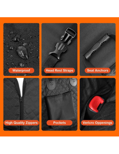 Cubierta de Asiento para Perros Vailge X-Grande Impermeable