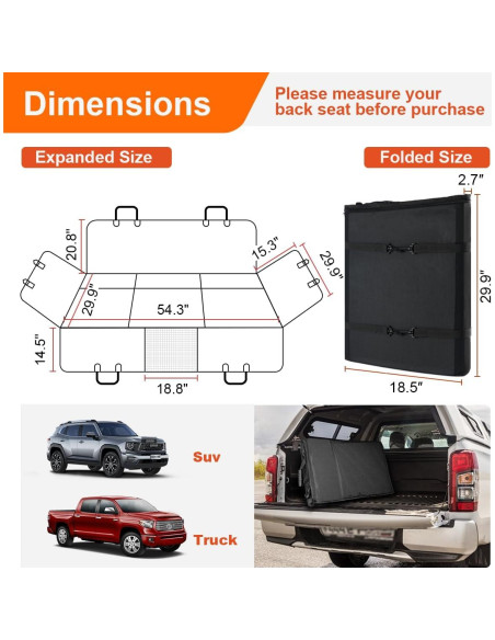 Cubierta de Asiento para Perros Vailge X-Grande Impermeable