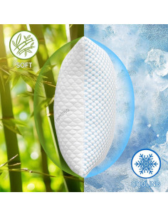 Almohada de Espuma de Memoria Refrigerante Splamdarrv King 2