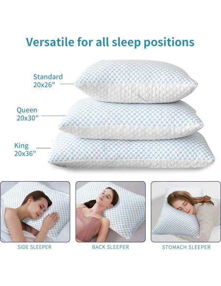 Almohada de Espuma de Memoria Refrigerante Splamdarrv King
