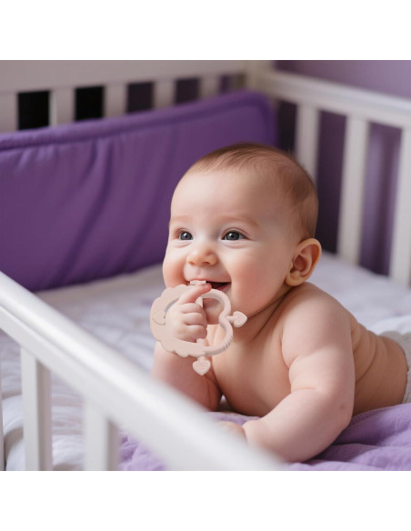 2 Pack Juguetes de Dentición Silicona AULEGE Bebés 0-18 Meses