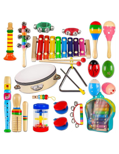 Instrumentos Musicales INLAIER para Niños - Percusión y Xilófono