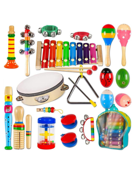 Instrumentos Musicales INLAIER para Niños - Percusión y Xilófono