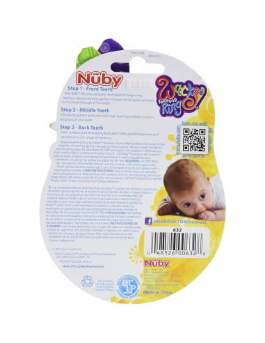 Anillo de Dentición Nuby 632 Multicolor 14x8 cm