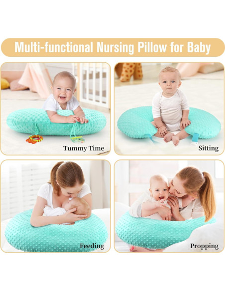 Cojín de Lactancia Multifuncional RoamReady Verde 10-en-1