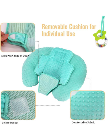 Cojín de Lactancia Multifuncional RoamReady Verde 10-en-1