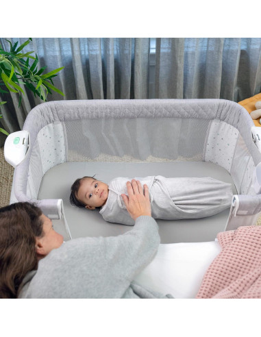 Cuna Co-Sueño Ingenuity Dream Hero 3-en-1 Gris 0-12 Meses
