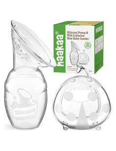 Bomba Manual de Lactancia Haakaa 4oz y Colector Ladybug 75ml