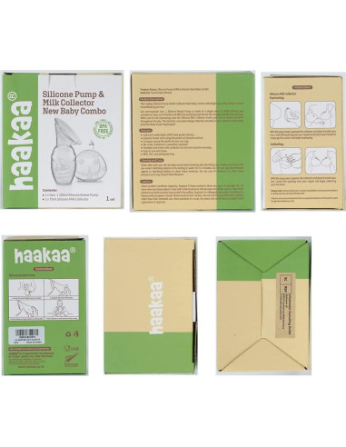 Bomba Manual de Lactancia Haakaa 4oz y Colector Ladybug 75ml