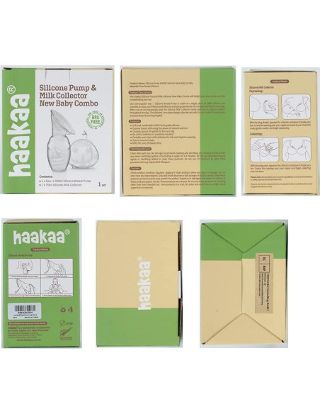 Bomba Manual de Lactancia Haakaa 4oz y Colector Ladybug 75ml