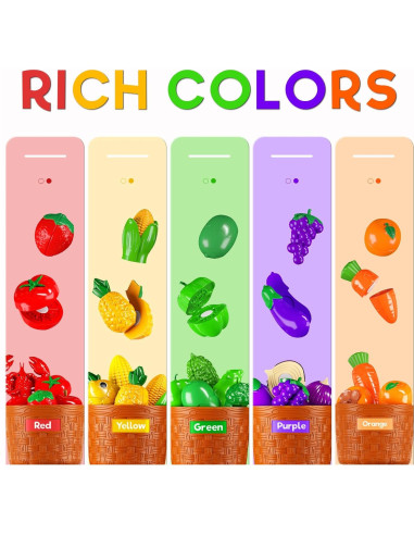 Juego de Cocina para Niños BLmukce 42 Piezas Cortar Comida