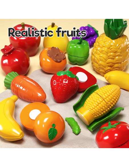 Juego de Cocina para Niños BLmukce 42 Piezas Cortar Comida