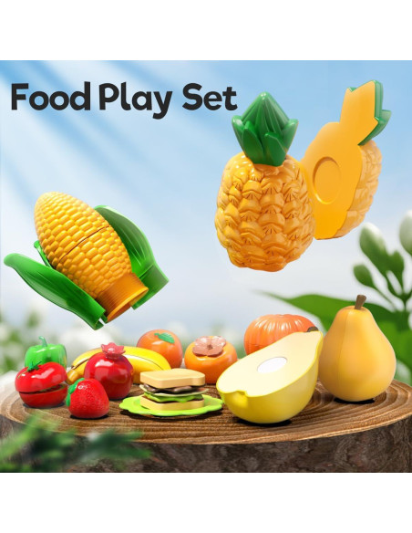 Juego de Cocina para Niños BLmukce 42 Piezas Cortar Comida