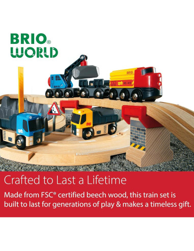 Conjunto de Carga BRIO World 32 Piezas Madera FSC 1.45 kg