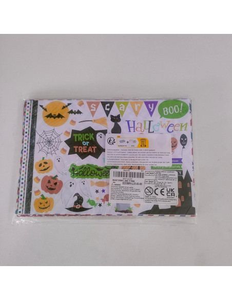 Conjunto de Papel de Patrón Halloween MIAHART 96 Hojas A5 Conjunto de Papel de Patrón Halloween MIAHART 96 Hojas A5