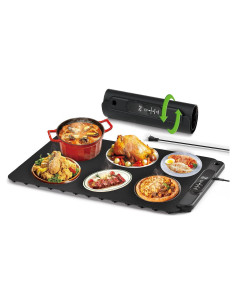 Alfombrilla Calentadora de Comida YTLAD 65x39.5cm 300W Negra