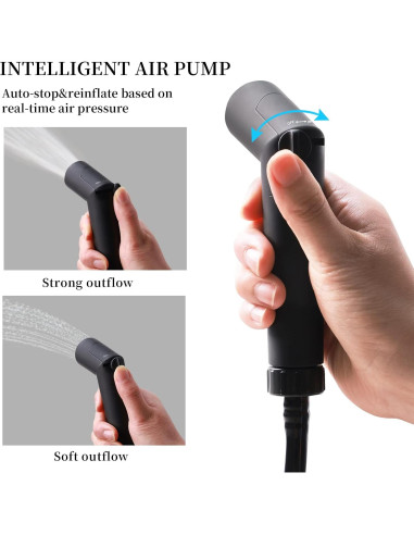 Ducha Portátil Huskfirm 20L con Bomba de Aire Recargable