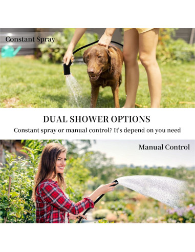 Ducha Portátil Huskfirm 20L con Bomba de Aire Recargable