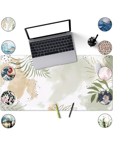 Alfombrilla de Teclado Grande YKJWW Verde Matcha 80x40cm