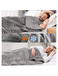 Manta Pesada Reversible OMYSTYLE 122x183cm 6.8kg Tencel y Plush