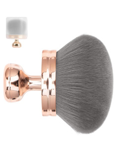 Brocha Kabuki Extra Grande BABYSHEEP Oro Rosa 8.4 cm 2