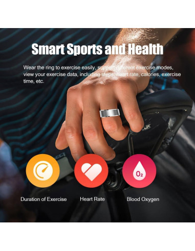 Anillo Inteligente Qjijolz R5 para Fitness y Salud - IP68