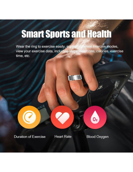 Anillo Inteligente Qjijolz R5 para Fitness y Salud - IP68