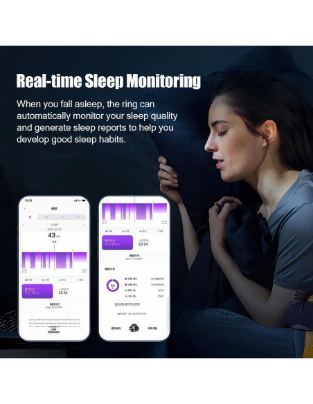 Anillo Inteligente Qjijolz R5 para Fitness y Salud - IP68