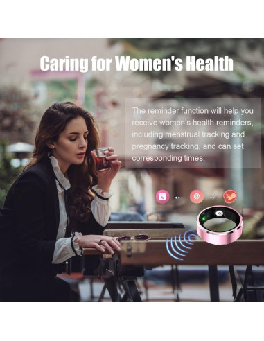 Anillo Inteligente Qjijolz R5 para Fitness y Salud - IP68