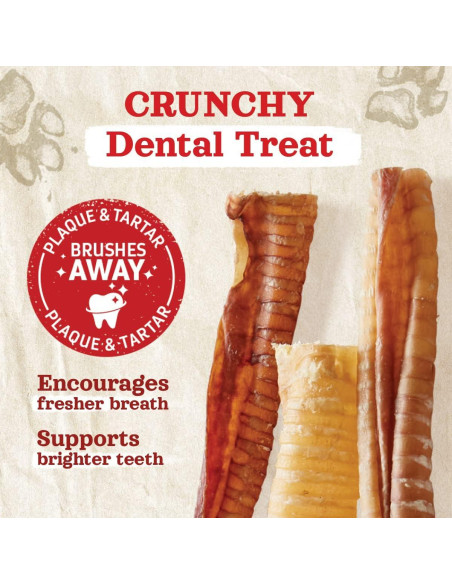 Tráquea de Res Natural Farm 7.62 cm 12 Paquete Salud Articular