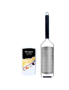 Rallador de Cocina Grueso Microplane Savor Negro 30.48cm