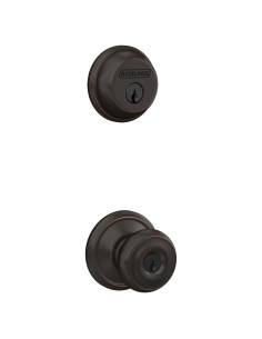Cerradura de Entrada Schlage FB50N Georgian Bronce Envejecido