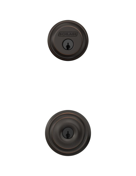 Cerradura de Entrada Schlage FB50N Georgian Bronce Envejecido