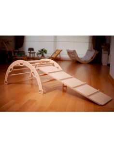Arco de Escalada Montessori Kidodido con Rampa L - Madera 2