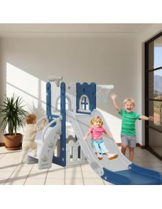 Tobogán 6 en 1 LulliSpace para Niños 1-3 Años con Escalador 2