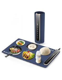 Alfombrilla Calentadora de Comida Eléctrica Azul 38.1x61cm