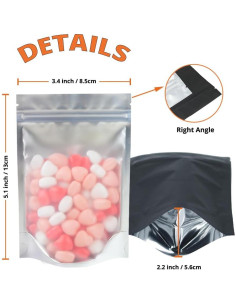 Bolsas Mylar Reutilizables 4CP 8.4x13cm A Prueba de Olores 2