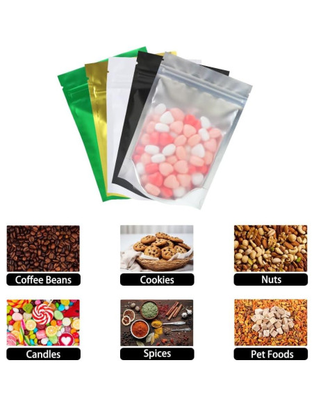 Bolsas Mylar Reutilizables 4CP 8.4x13cm A Prueba de Olores