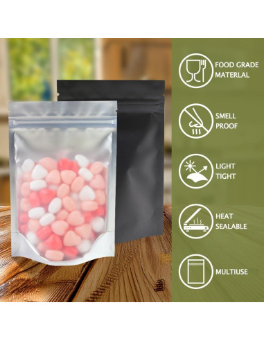 Bolsas Mylar Reutilizables 4CP 8.4x13cm A Prueba de Olores