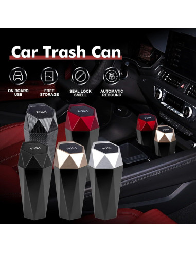 Basurero de Auto x xotic tech Mini a Prueba de Fugas Negro