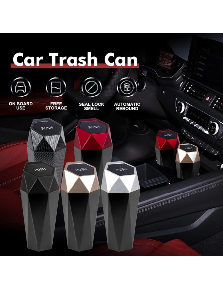 Basurero de Auto x xotic tech Mini a Prueba de Fugas Negro