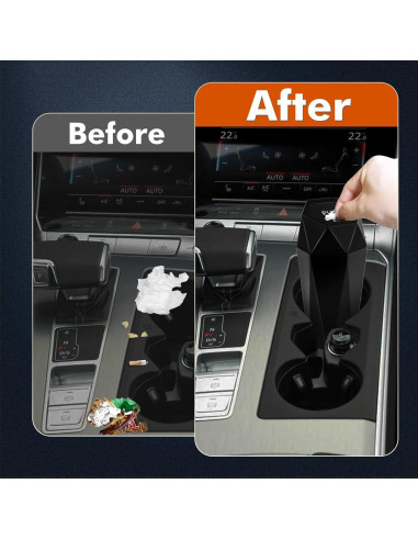 Basurero de Auto x xotic tech Mini a Prueba de Fugas Negro