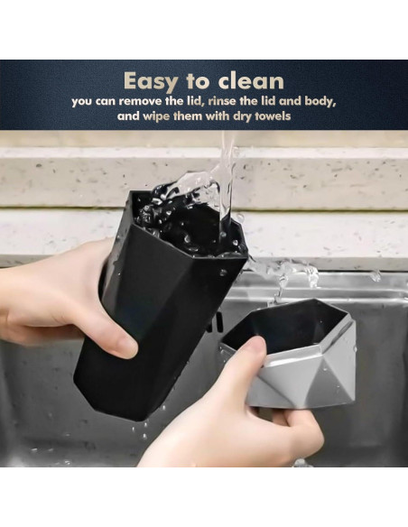 Basurero de Auto x xotic tech Mini a Prueba de Fugas Negro